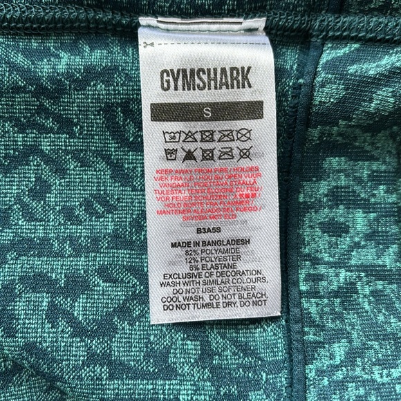 NWT Gymshark Adapt Seamless Emerald Green Animal Print Shorts - Picture 6 of 9